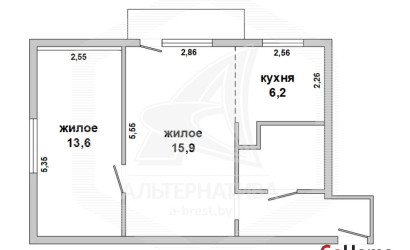 Купить 2-комнатную квартиру, Дворцы, , . Фото 1