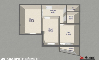 Купить 2-комнатную квартиру, Минск, Притыцкого ул., 39 (Фрунзенский район). Фото 14