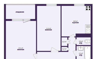 Купить 2-комнатную квартиру, Минск, Парниковая ул., 3/1 (Первомайский район). Фото 19