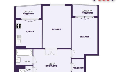 Купить 2-комнатную квартиру, Минск, Неманская ул., 4 (Фрунзенский район). Фото 22