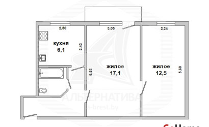 Купить 2-комнатную квартиру, Пелище, , . Фото 7