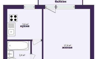 Купить 1-комнатную квартиру, Старобин, 8 Марта ул., 27. Фото 18