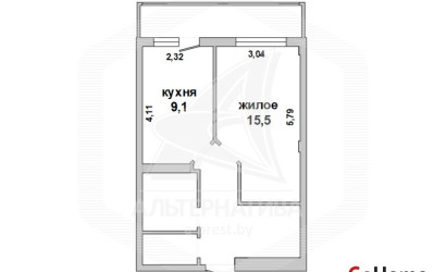 Купить 1-комнатную квартиру, Брест, Вулька, ул. Морозова