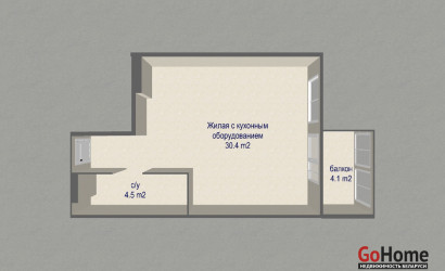 Купить 1-комнатную квартиру, Минск, ул. Михаила Савицкого, д. 35 (Октябрьский район). Фото 1