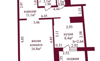 Купить 1-комнатную квартиру, Гродно, Асфальтная, 57. Фото 6