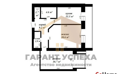 Купить 2-комнатную квартиру, Брест, ул. Карла Маркса, д. . Фото 15
