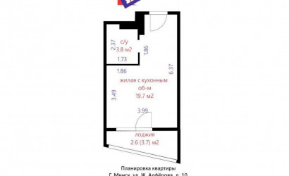 Купить 1-комнатную квартиру, Минск, Жореса Алфёрова ул., 10 (Октябрьский район). Фото 1