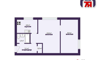 Купить 2-комнатную квартиру, Прилуки, Радистов ул., 12. Фото 21