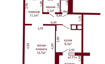 Купить 1-комнатную квартиру, Гродно, Асфальтная, 61. Фото 15