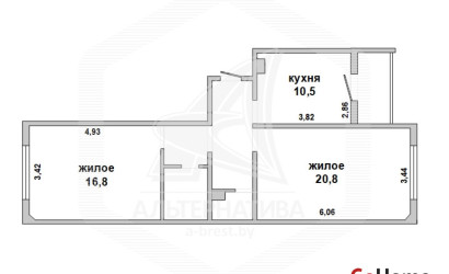 Купить 2-комнатную квартиру, Брест, Граевка, ул. Олега Кошевого. Фото 13