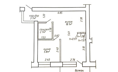 Купить 1-комнатную квартиру, Минск, Рабочий пер., 1 (Ленинский район). Фото 1