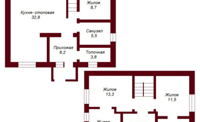 Купить коттедж, Селище Малое, Центральная, 27 соток. Фото 9