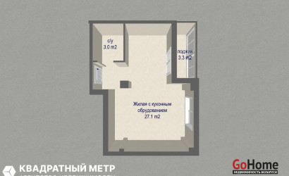 Купить 1-комнатную квартиру, Минск, Независимости просп., 88 (Первомайский район). Фото 27