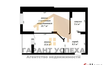 Купить 2-комнатную квартиру, Брест, ул. Октябрьской революции, д. . Фото 20