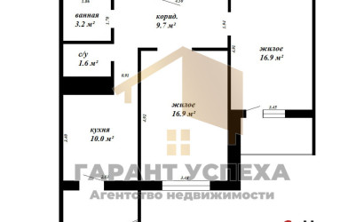 Купить 2-комнатную квартиру, Брест, ул. Луцкая, д. . Фото 18