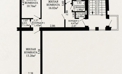 Купить 3-комнатную квартиру, Барановичи, Комсомольская ул., 28. Фото 11