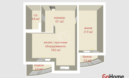 Купить 2-комнатную квартиру, Минск, Дзержинского просп., 22 (Московский район). Фото 36