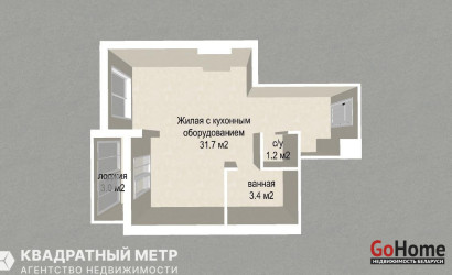 Купить 1-комнатную квартиру, Минск, Леонида Щемелёва ул., 10 (Октябрьский район). Фото 24