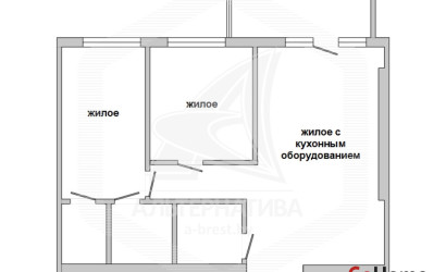 Купить 3-комнатную квартиру, Брест, Центр, ул. Фомина. Фото 9