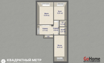 Купить 2-комнатную квартиру, Минск, ул. Красная, д. 21 (Советский район). Фото 19