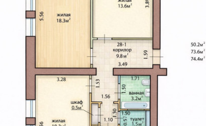Купить 3-комнатную квартиру, Минск, Романовская Слобода, 24 (Центральный район). Фото 1