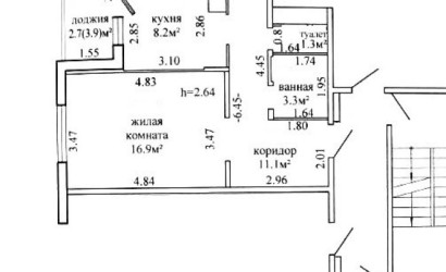 Купить 1-комнатную квартиру, Гродно, Виктора Глухова, 15. Фото 13