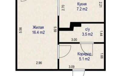 Купить 1-комнатную квартиру, Минск, Пушкина просп., 38 (Фрунзенский район). Фото 20
