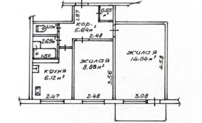 Купить 2-комнатную квартиру, Гомель, Сосновая, 12. Фото 2