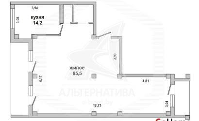 Купить 1-комнатную квартиру, Брест, Ковалево, пр-т Республики. Фото 27