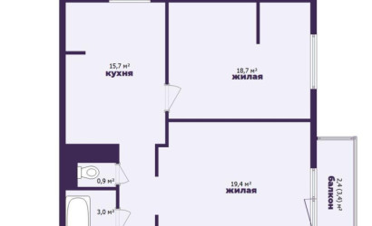 Купить 2-комнатную квартиру, Минск, Камайская ул., 14 (Центральный район). Фото 21