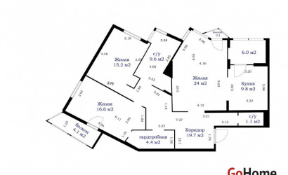 Купить 3-комнатную квартиру, Минск, Гамарника ул., 16/А (Советский район). Фото 38