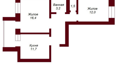 Купить 2-комнатную квартиру, Брест, ул. Республиканская, д. . Фото 12
