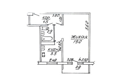 Купить 1-комнатную квартиру, Гродно, Поповича, 28. Фото 3