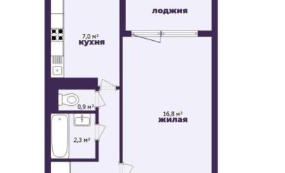 Купить 1-комнатную квартиру, Минск, Тикоцкого ул., 48 (Первомайский район). Фото 13