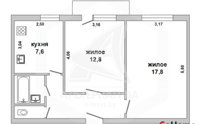 Купить 2-комнатную квартиру, Малорита, , . Фото 12