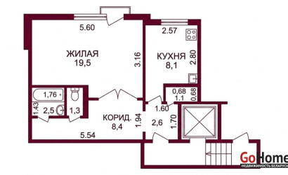 Купить 1-комнатную квартиру, Гродно, Советских Пограничников, 116. Фото 10