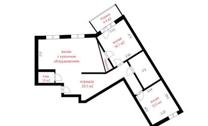 Купить 3-комнатную квартиру, Минск, Дроздовича ул., 6 (Ленинский район). Фото 15