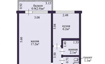 Купить 1-комнатную квартиру, Минск, Рокоссовского просп., 89 (Ленинский район). Фото 11