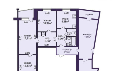 Купить 3-комнатную квартиру, Минск, Лынькова ул., 9(Фрунзенский район). Фото 26