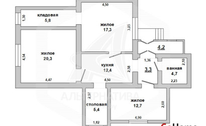 Купить 4-комнатную квартиру, Брест, Граевка, ул. Боброва. Фото 15