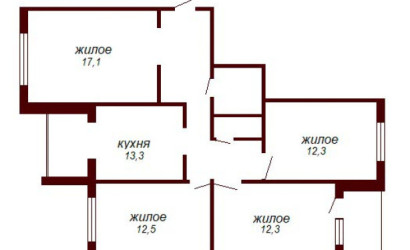 Купить 4-комнатную квартиру, Брест, ул. Суворова, д. . Фото 17