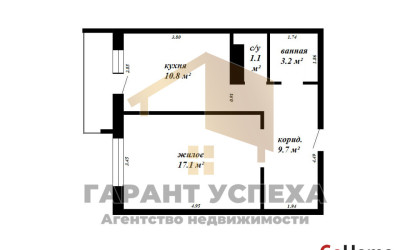 Купить 1-комнатную квартиру, Брест, ул. Олега Кошевого. Фото 15