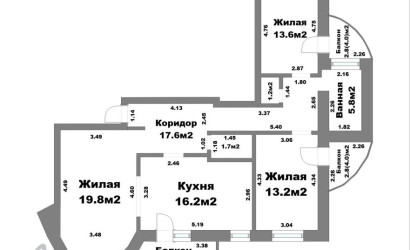 Купить 3-комнатную квартиру, Минск, Дзержинского просп., 129 (Московский район). Фото 18