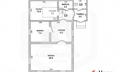 Купить дом, Брест, Граевка, 6.02 соток. Фото 2