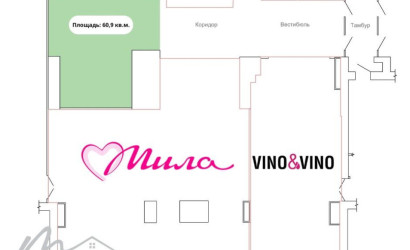 Аренда торгового помещения, Минск, Руссиянова ул., 4,  60.9 кв.м.. Фото 16