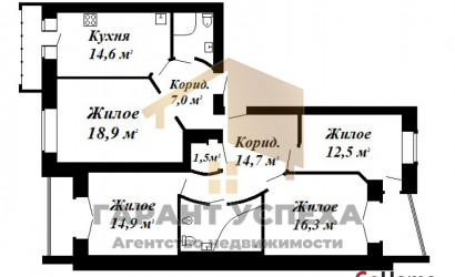 Снять 4-комнатную квартиру, Брест, ул. Маяковского, д. . Фото 17
