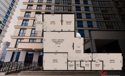 Купить 4-комнатную квартиру, Минск, Белградская ул., 1 (Октябрьский район). Фото 44