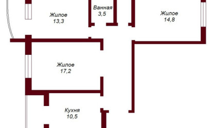 Купить 3-комнатную квартиру, Брест, Криштофовича. Фото 9