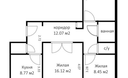 Купить 3-комнатную квартиру, Минск, Некрасова ул., 33 (Советский район). Фото 25