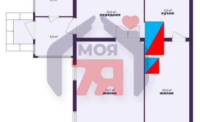  1-этаж.(45.7 м2), Малиновщина(Центральная ул.)